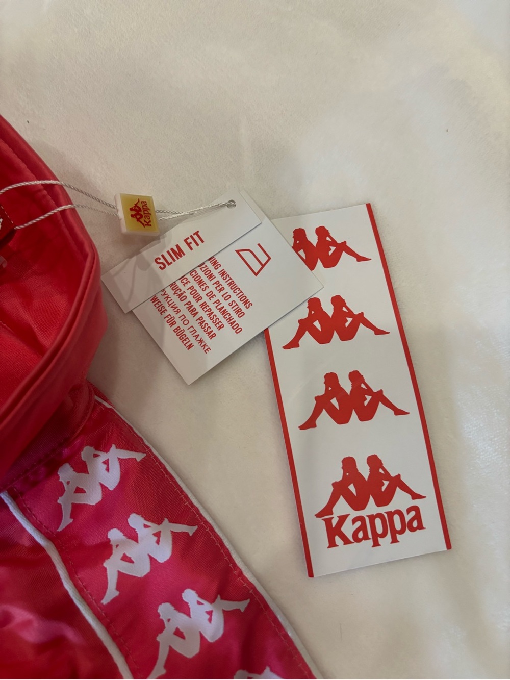 Kappa Girls Bright Pink Tape-Logo Track Jacket - Picture 2 of 6